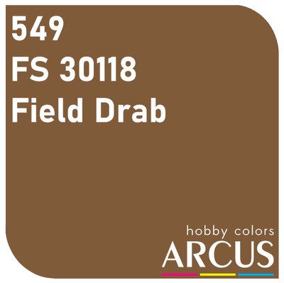 E549 Алкідна емаль FS 30118 Field Drab ARC-E549 фото