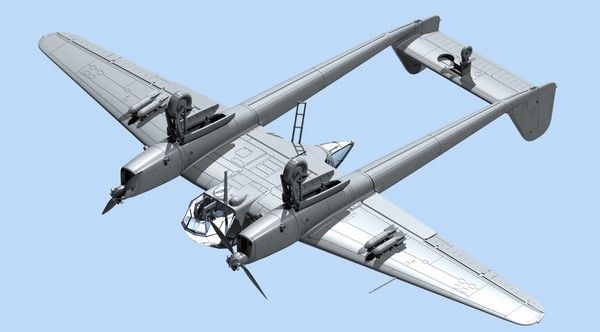 Збірна модель 1:72 літака-розвідника Fw 189A-1 ICM72291 фото