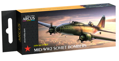 1004 Набір фарб 'Mid-WW2 Soviet Bombers' ARC-SET01004 фото