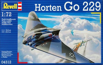 Збірна модель 1:72 літака Horten Go 229 RV04312 фото