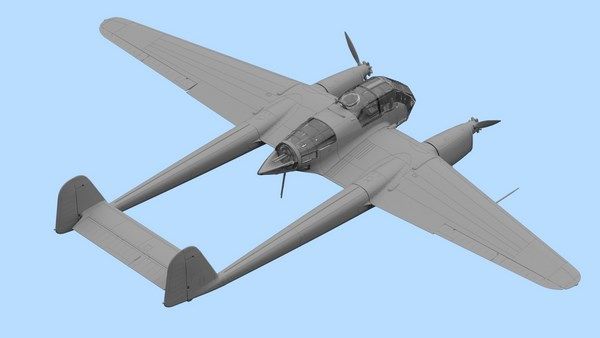Сборная модель 1:72 самолета-разведчика Fw 189A-2 ICM72292 фото
