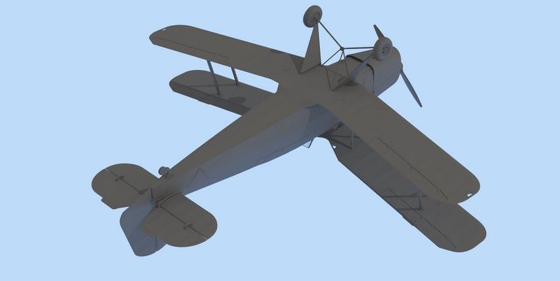 Сборная модель 1:32 самолета Bucker 131D ICM32030 фото