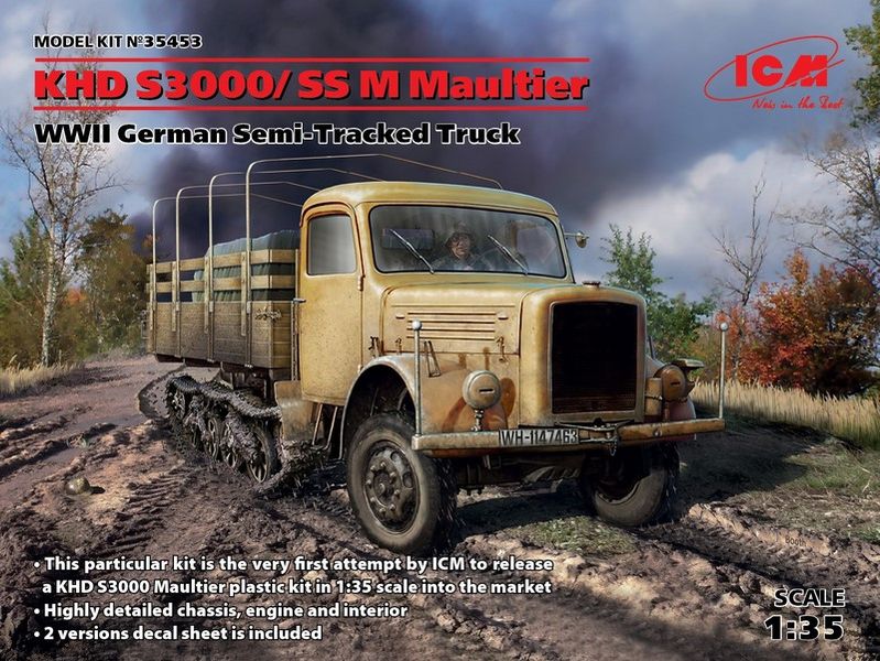 Сборная модель 1:35 грузовика KHD S3000/SS M Mauiltier ICM35453 фото