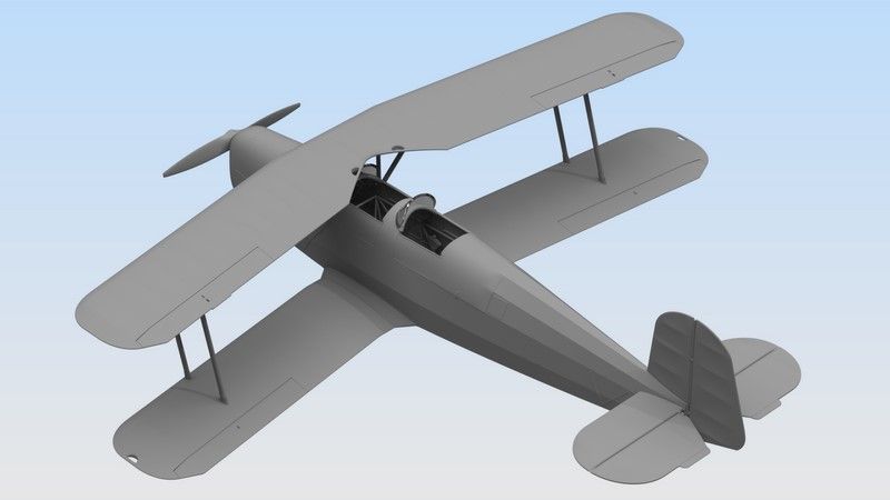 Сборная модель 1:32 самолета Bucker 131B ICM32031 фото