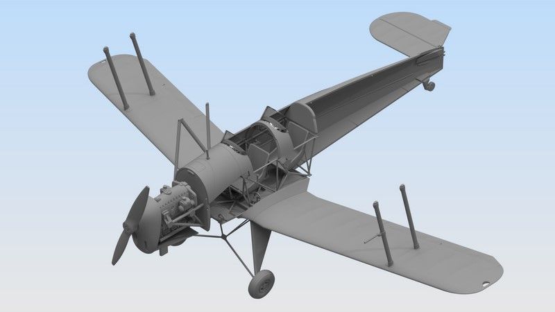 Збірна модель 1:32 літака Bucker 131B ICM32031 фото