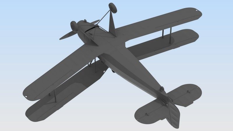 Збірна модель 1:32 літака Bucker 131B ICM32031 фото