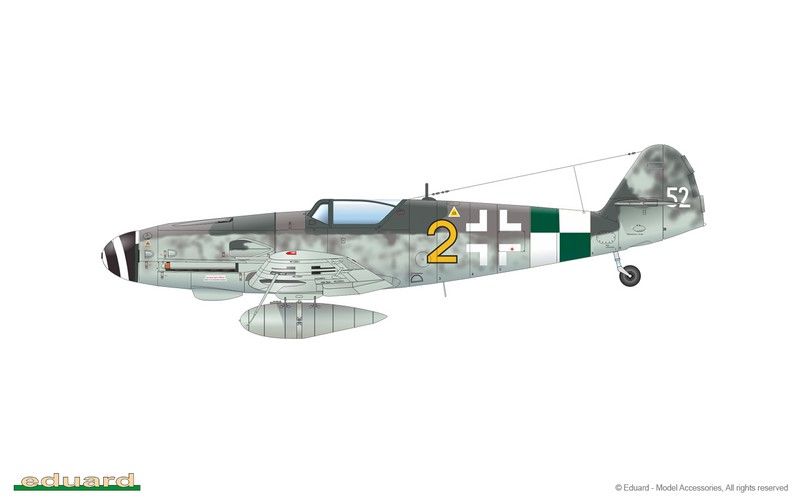 Сборная модель 1:48 истребителя Bf 109G-10 Erla EDU84174 фото