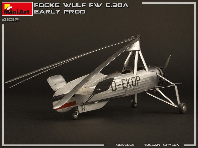Збірна модель 1:35 автожира FW C.30A MA41012 фото