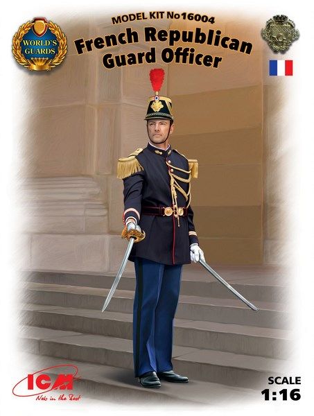 Офіцер Республіканської гвардії Франції - 1:16 ICM16004 фото
