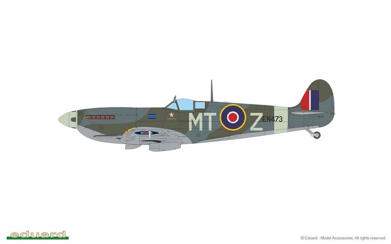 Сборная модель 1:48 истребителя Spitfire F Mk.IX EDU84175 фото