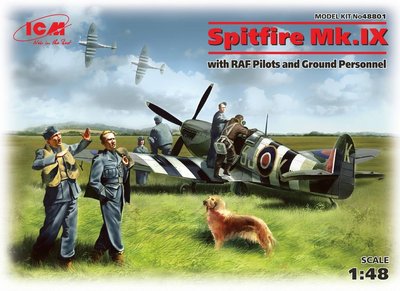 Збірна модель 1:48 літака Spitfire Mk.IX ICM48801 фото