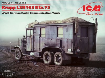 Збірна модель 1:35 автомобіля радіозв'язку Krupp L3H163 Kfz.72 ICM35462 фото