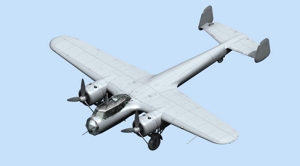 Сборная модель 1:72 бомбардировщика Do 17Z-2 ICM72304 фото