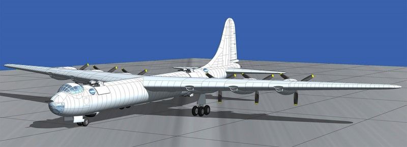 Сборная модель 1:144 бомбардировщика Convair B-36 Peacemaker RN347 фото