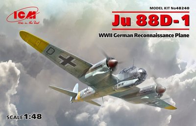 Сборная модель 1:48 самолета-разведчика Ju 88D-1 ICM48240 фото