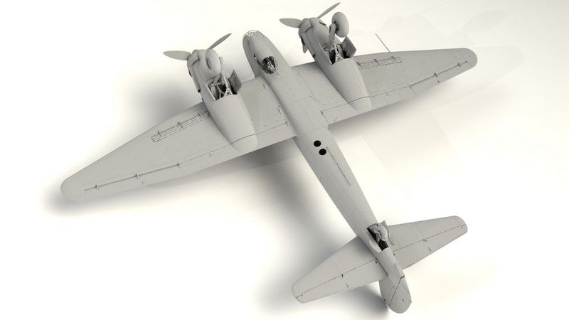 Збірна модель 1:48 літака-розвідника Ju 88D-1 ICM48240 фото