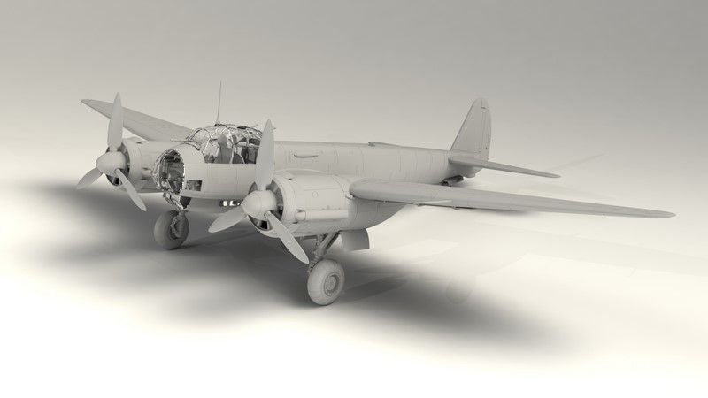 Збірна модель 1:48 літака-розвідника Ju 88D-1 ICM48240 фото