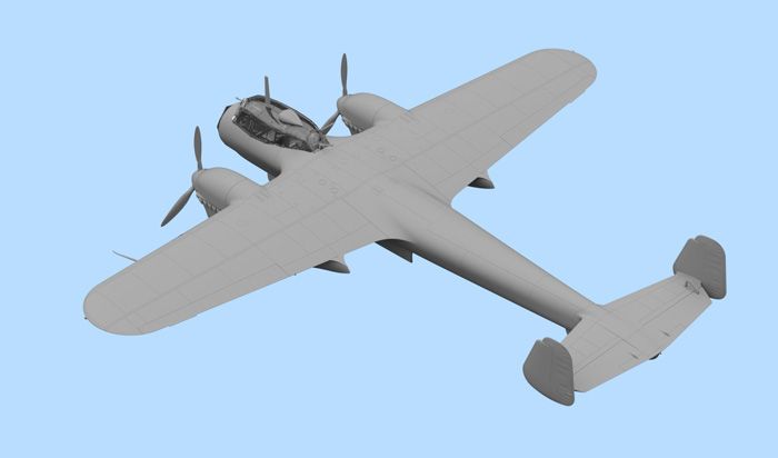 Збірна модель 1:72 літака Do 215B-4 ICM72305 фото