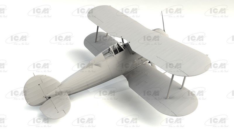 Сборная модель 1:32 истребителя Gloster Sea Gladiator Mk.II ICM32042 фото