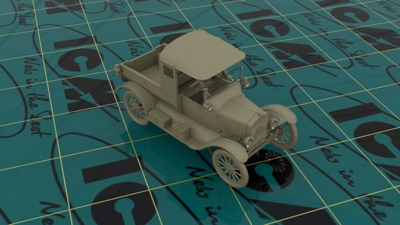 Збірна Масштабна модель 1:35 автомобіля Ford Model T 1917 Utility ICM35664 фото