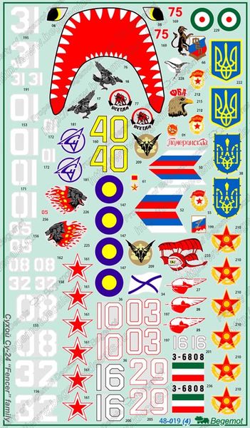 Декали для Су-24 - 1:48 BGM48-019 фото