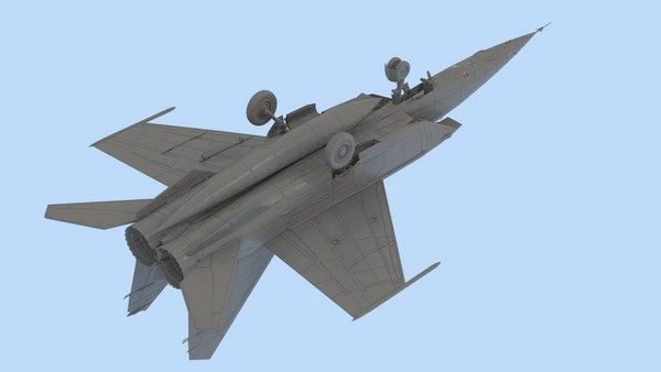 Збірна модель 1:48 літака-розвідника МіГ-25РБТ ICM48901 фото