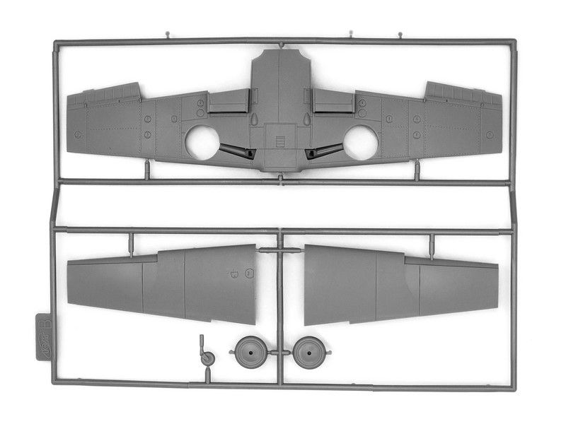 Сборная модель 1:48 истребителя Bf 109F-2 ICM48102 фото