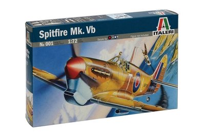 Збірна модель 1:72 винищувача Spitfire Mk.Vb ITL0001 фото
