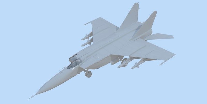 Сборная модель 1:48 истребителя МиГ-25ПД ICM48903 фото