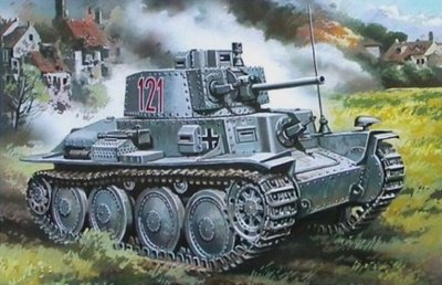 Сборная модель 1:72 танка Pz.Kpfw.38 (t) Ausf. C UM340 фото