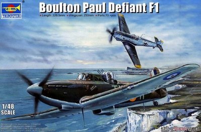 Збірна модель 1:48 винищувача Boulton Paul Defiant F1 TRU02899 фото