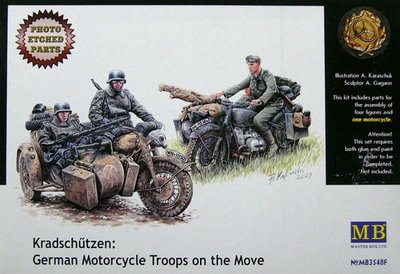 #German Motorcycle Troops on the move - 1:35 MB3548F фото