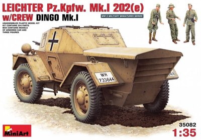 Збірна модель 1:35 бронеавтомобіля Pz.Kpfw. Mk.I 202 (e) MA35082 фото