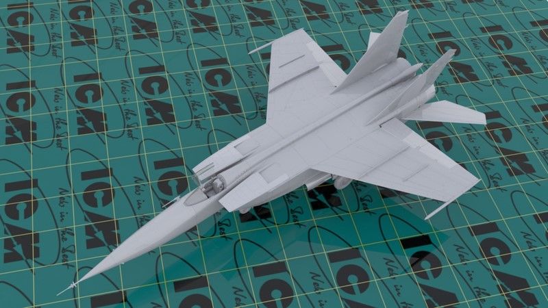 Сборная модель 1:48 разведчика-бомбардировщика МиГ-25РБФ ICM48904 фото
