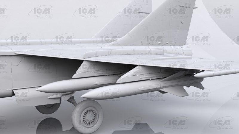Збірна масштабна модель 1:48 винищувача МіГ-25БМ ICM48905 фото