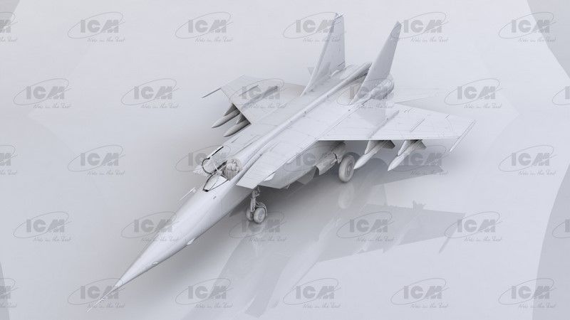 Сборная масштабная модель 1:48 истребителя МиГ-25БМ ICM48905 фото