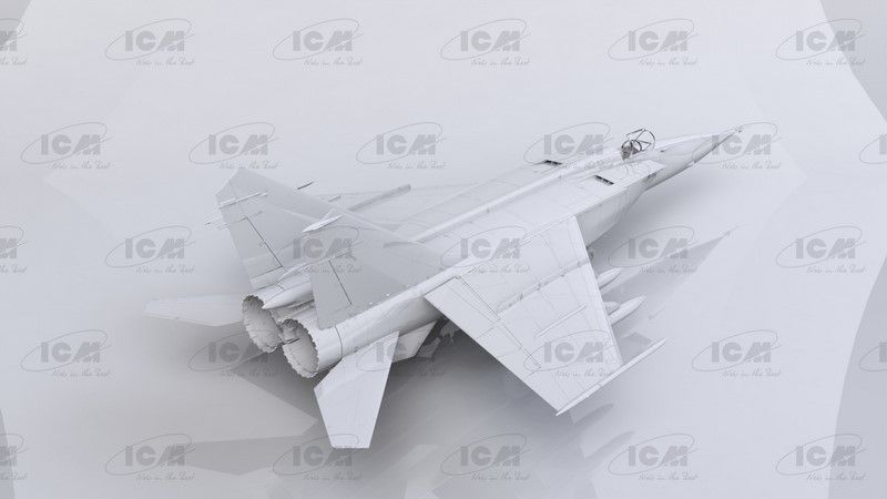 Сборная масштабная модель 1:48 истребителя МиГ-25БМ ICM48905 фото