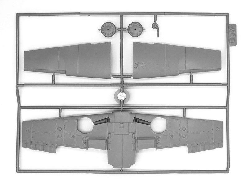 Збірна модель 1:48 винищувача Bf 109 F-2 ICM48803 фото