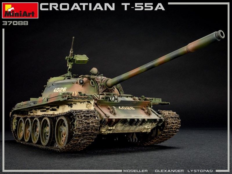Збірна масштабна модель 1:35 танка Т-55А (Хорватський) MA37088 фото