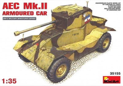 Збірна модель 1:35 бронеавтомобіля AEC Mk.II MA35155 фото