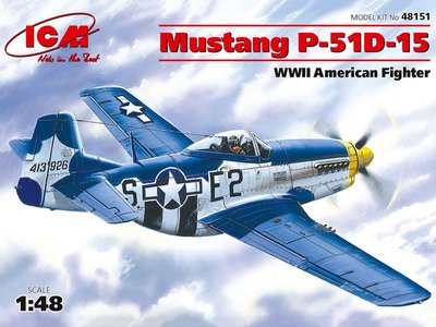 Сборная модель 1:48 истребителя P-51D Mustang ICM48151 фото