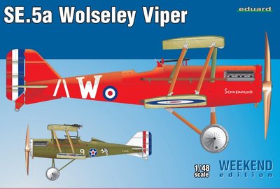 Збірна масштабна модель 1:48 винищувача SE.5a Wolseley Viper EDU8454 фото
