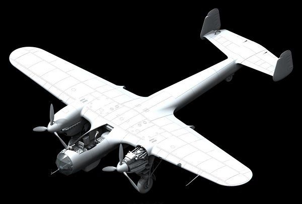 Збірна модель 1:48 літака-розвідника Do 215B-4 ICM48241 фото