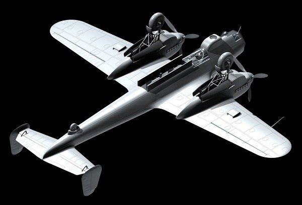 Сборная модель 1:48 самолета-разведчика Do 215B-4 ICM48241 фото