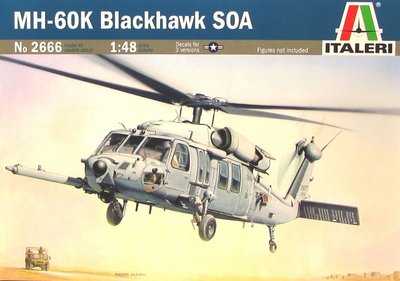 Сборная модель 1:48 вертолета MH-60K Black Hawk ITL2666 фото