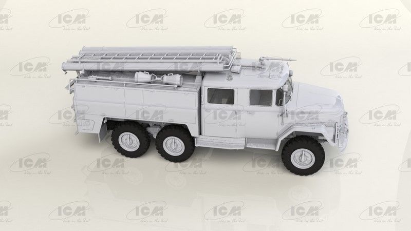 Збірна модель 1:35 пожежного автомобіля АЦ-40-137А ICM35519 фото