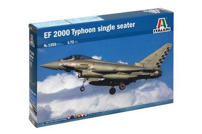 Сборная модель 1:72 истребителя EF 2000 Typhoon ITL1355 фото