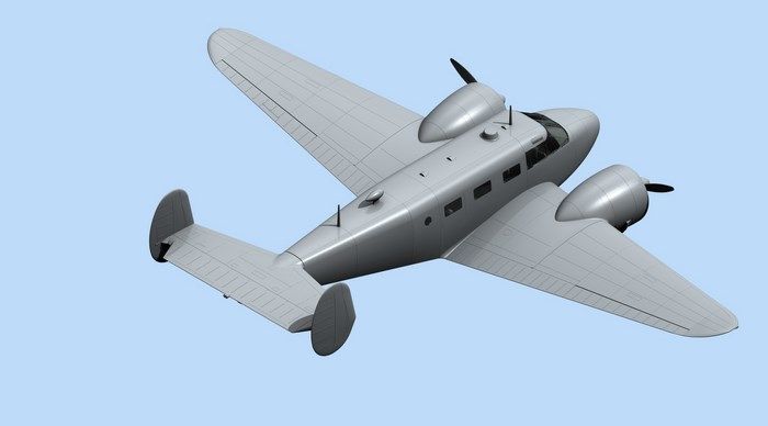 Сборная масштабная модель 1:48 самолета JRB-4 ICM48184 фото