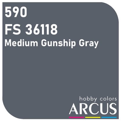 E590 Алкідна емаль FS 36118 Medium Gunship Gray ARC-E590 фото