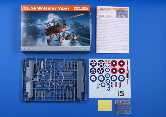 Збірна модель 1:48 винищувача SE.5a Wolseley Viper EDU82131 фото